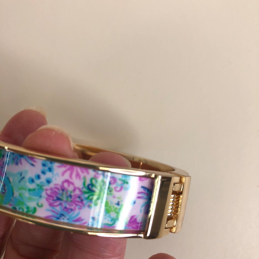 Lilly Pulitizer Bangle Bracelet Photodome Madevilla Baby Magnetic Valentine Gift - Picture 11 of 12